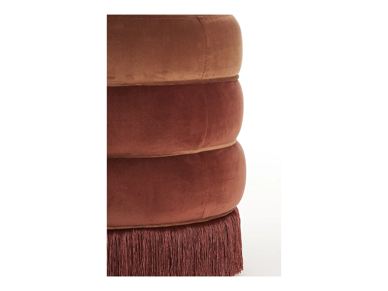 Pouf TACITU - Ø50x45cm - Rouge