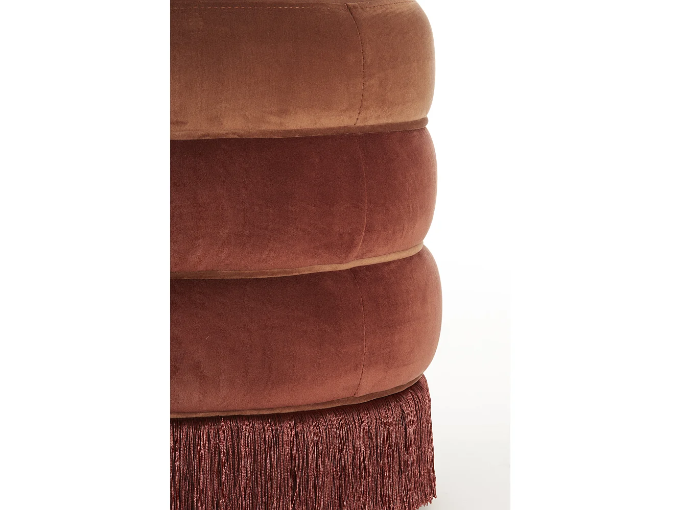 Pouf TACITU - Ø50x45cm - Rouge