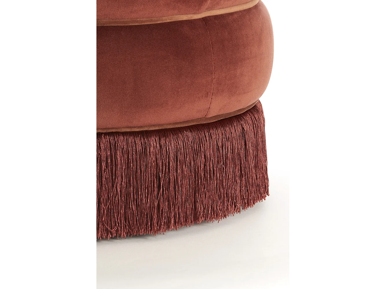 Pouf TACITU - Ø50x45cm - Rouge