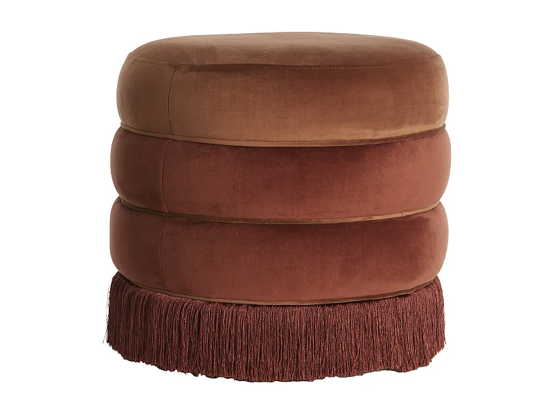 Pouf TACITU - Ø50x45cm - Rouge