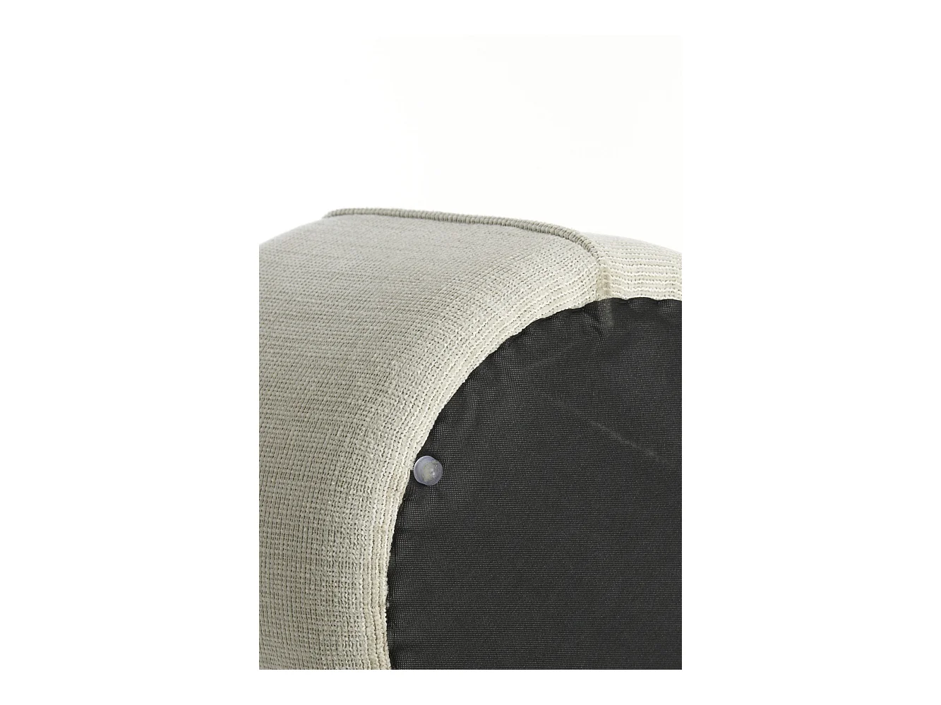 Pouf DOMONI - Ø50x40cm - Marron