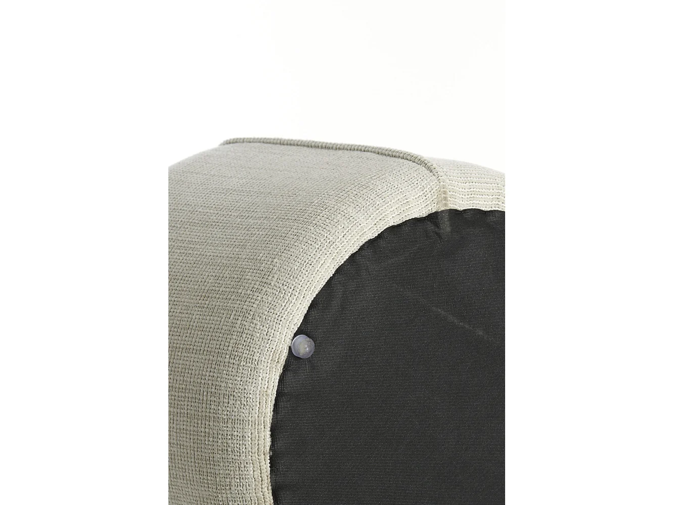 Pouf DOMONI - Ø50x40cm - Marron