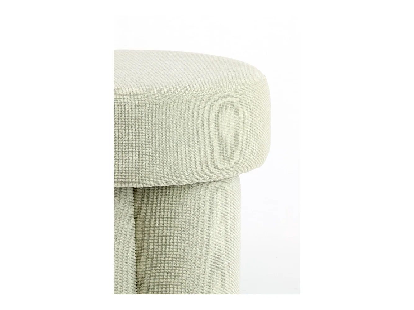 Pouf CURTEA - Ø42x43cm - Vert