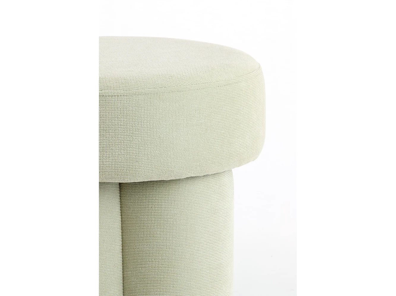Pouf CURTEA - Ø42x43cm - Vert
