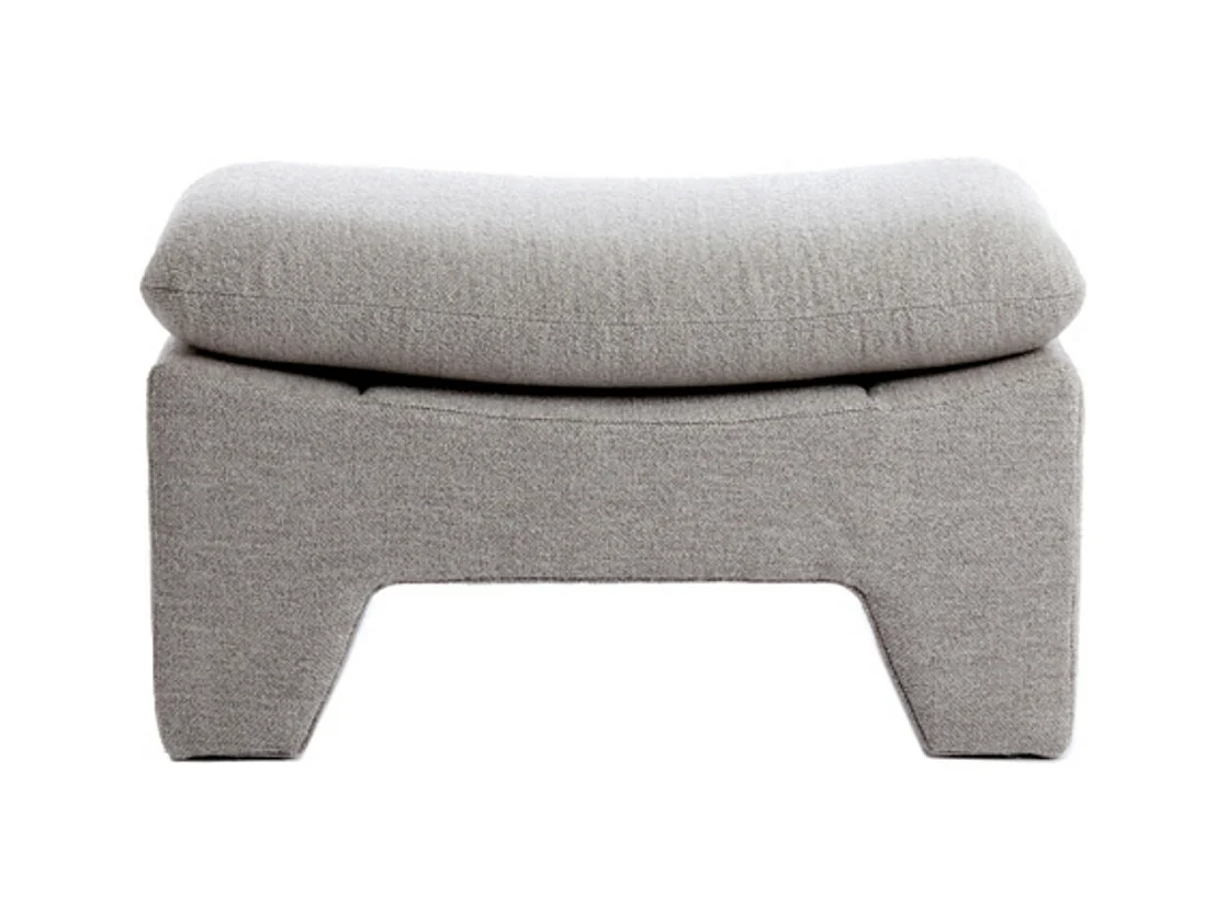 Pouf DASHA - 80x40x48,5cm - Gris