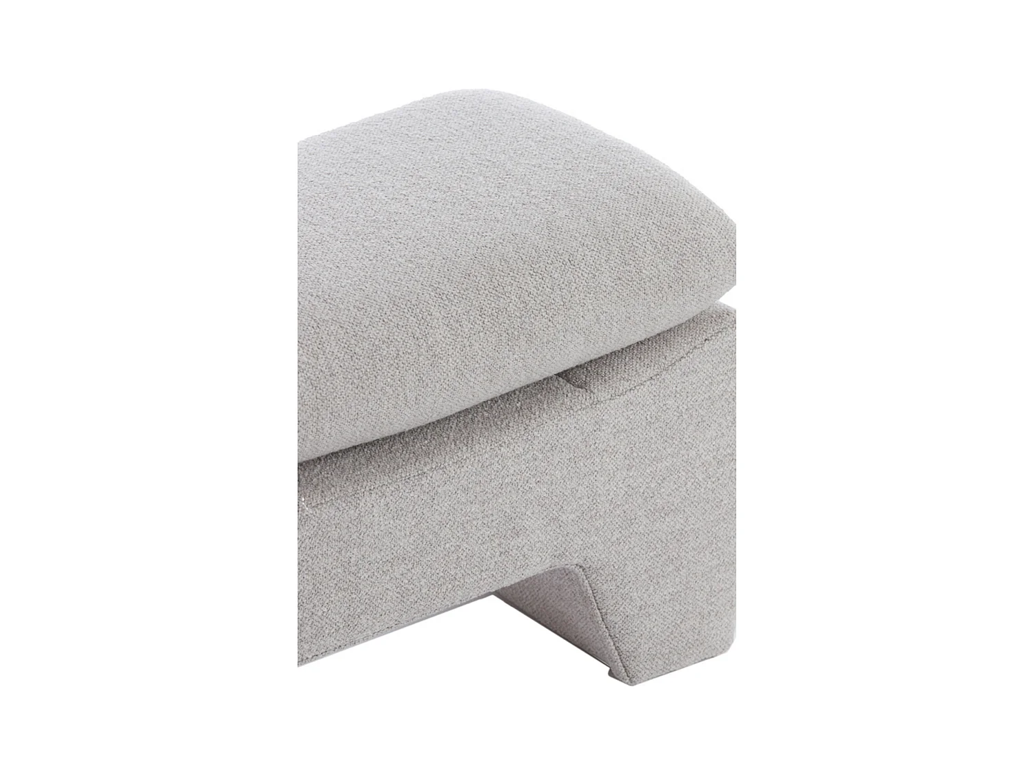 Pouf DASHA - 80x40x48,5cm - Gris