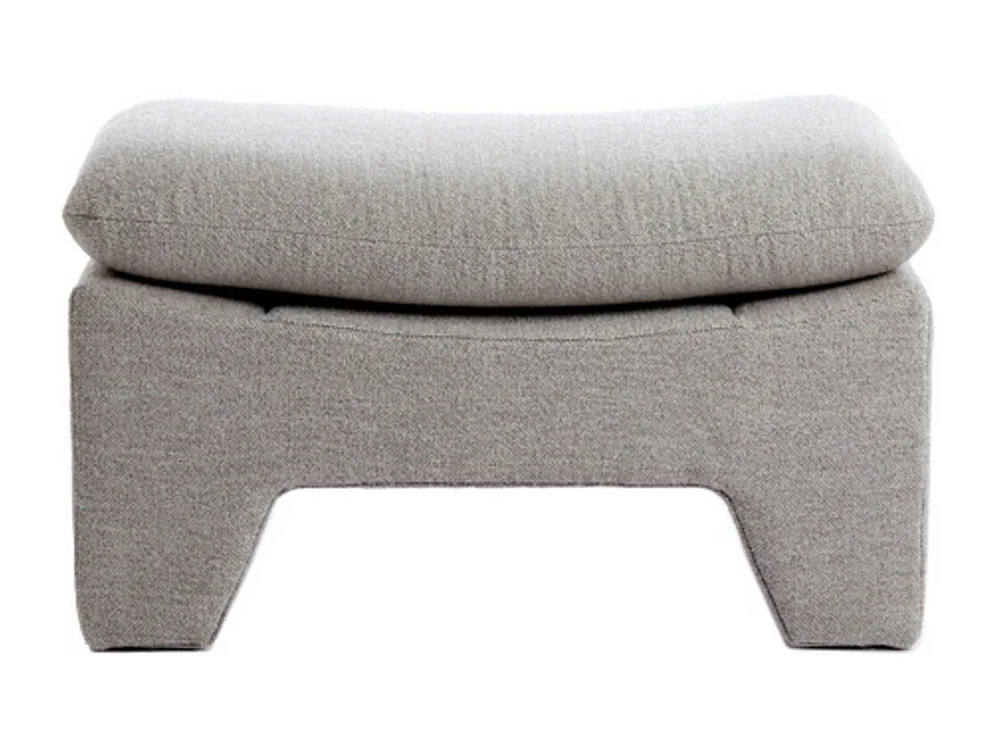 Pouf DASHA - 80x40x48,5cm - Gris
