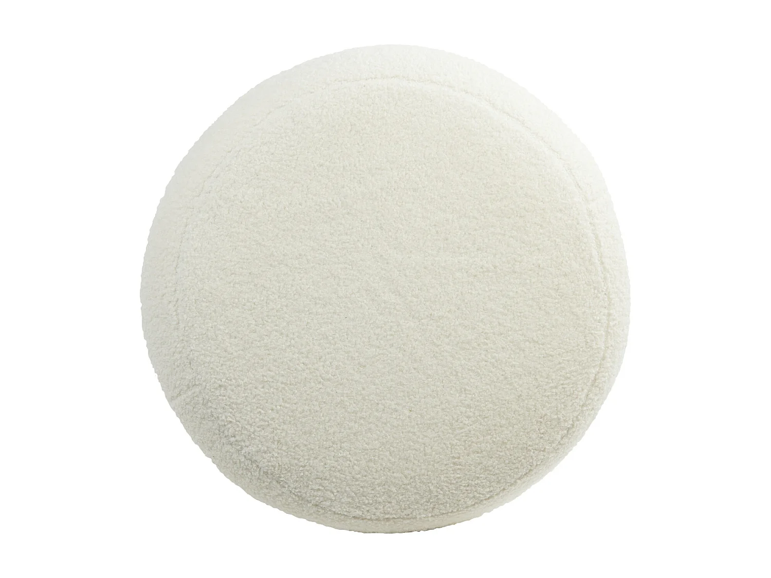 Pouf KIMI - Ø40x45cm - Blanc
