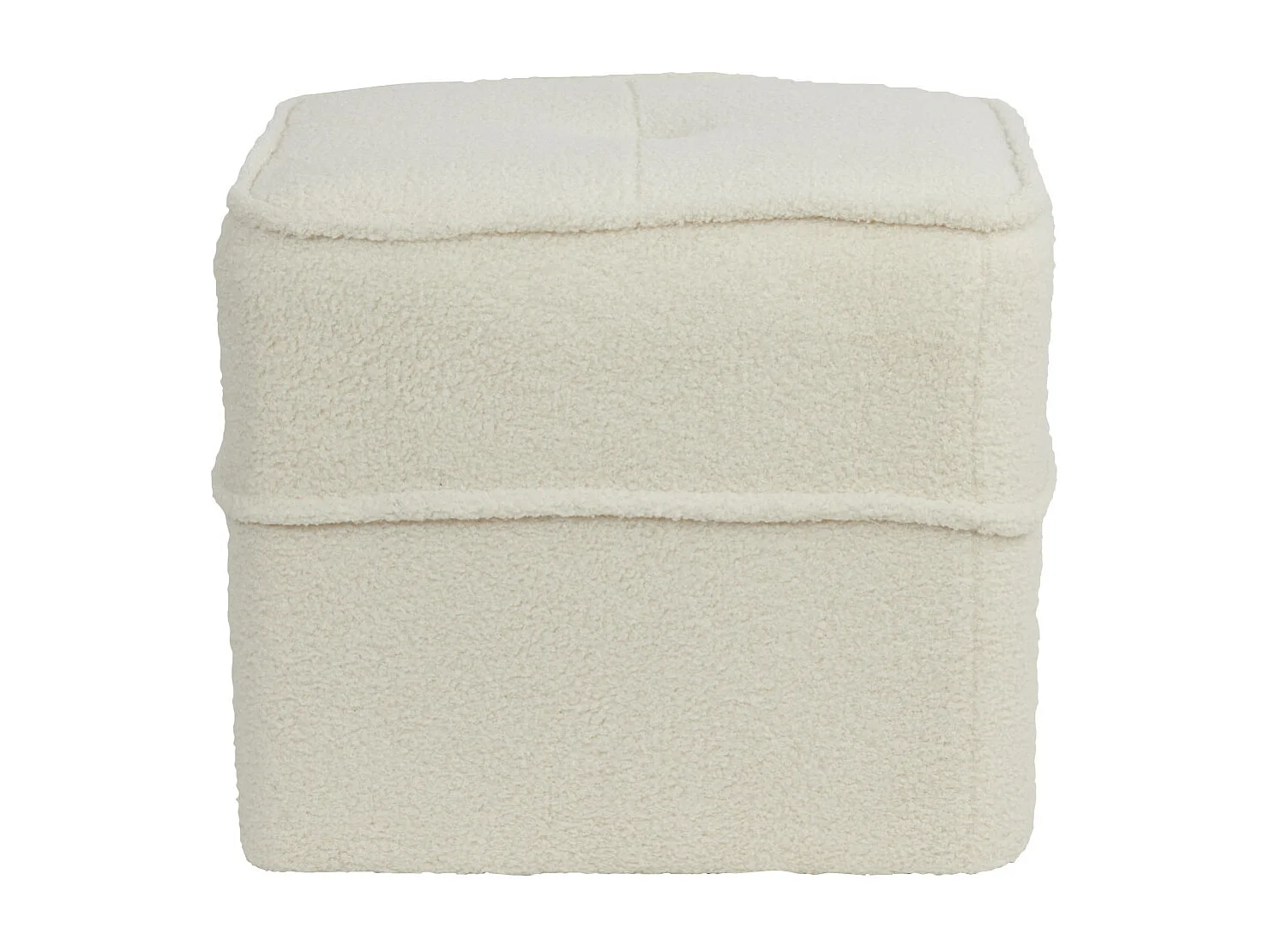 Pouf KIKI - Ø40x35cm - Blanc