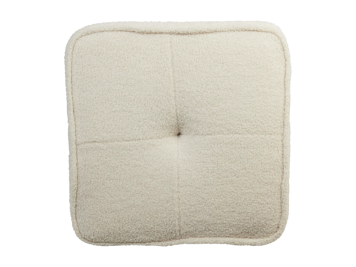 Pouf KIKI - Ø40x35cm - Blanc