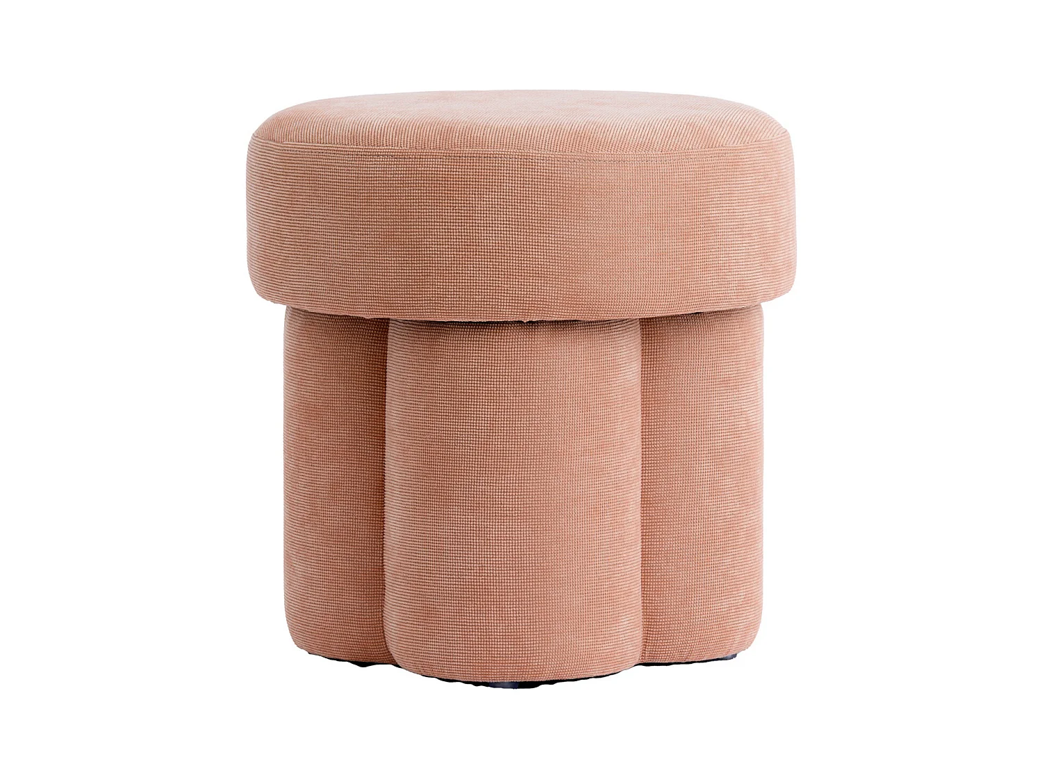 Pouf CURTEA - Ø42x43cm - Orange