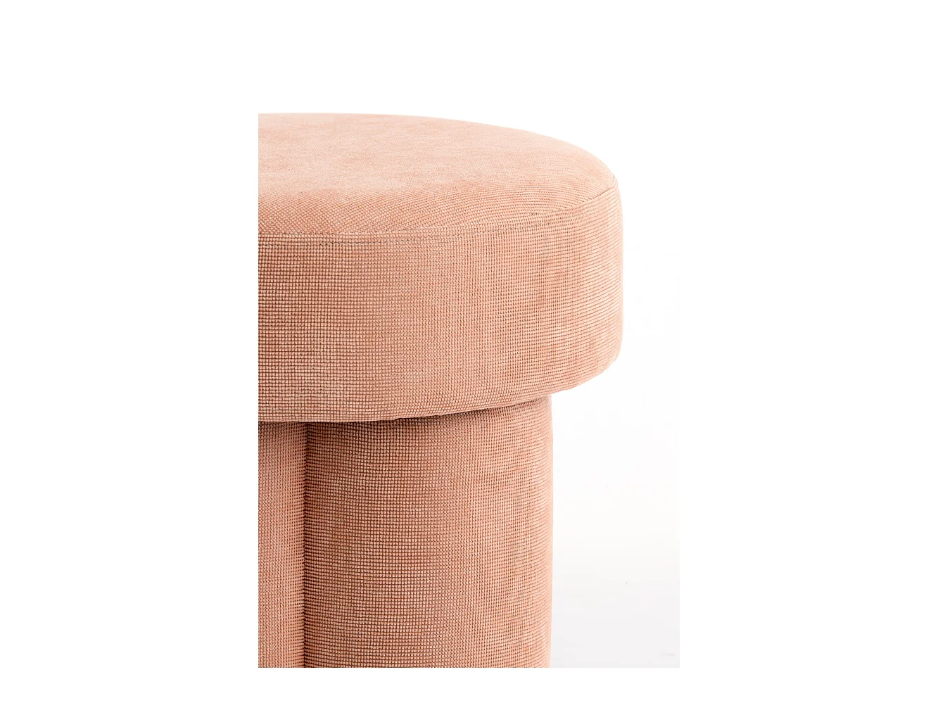 Pouf CURTEA - Ø42x43cm - Orange