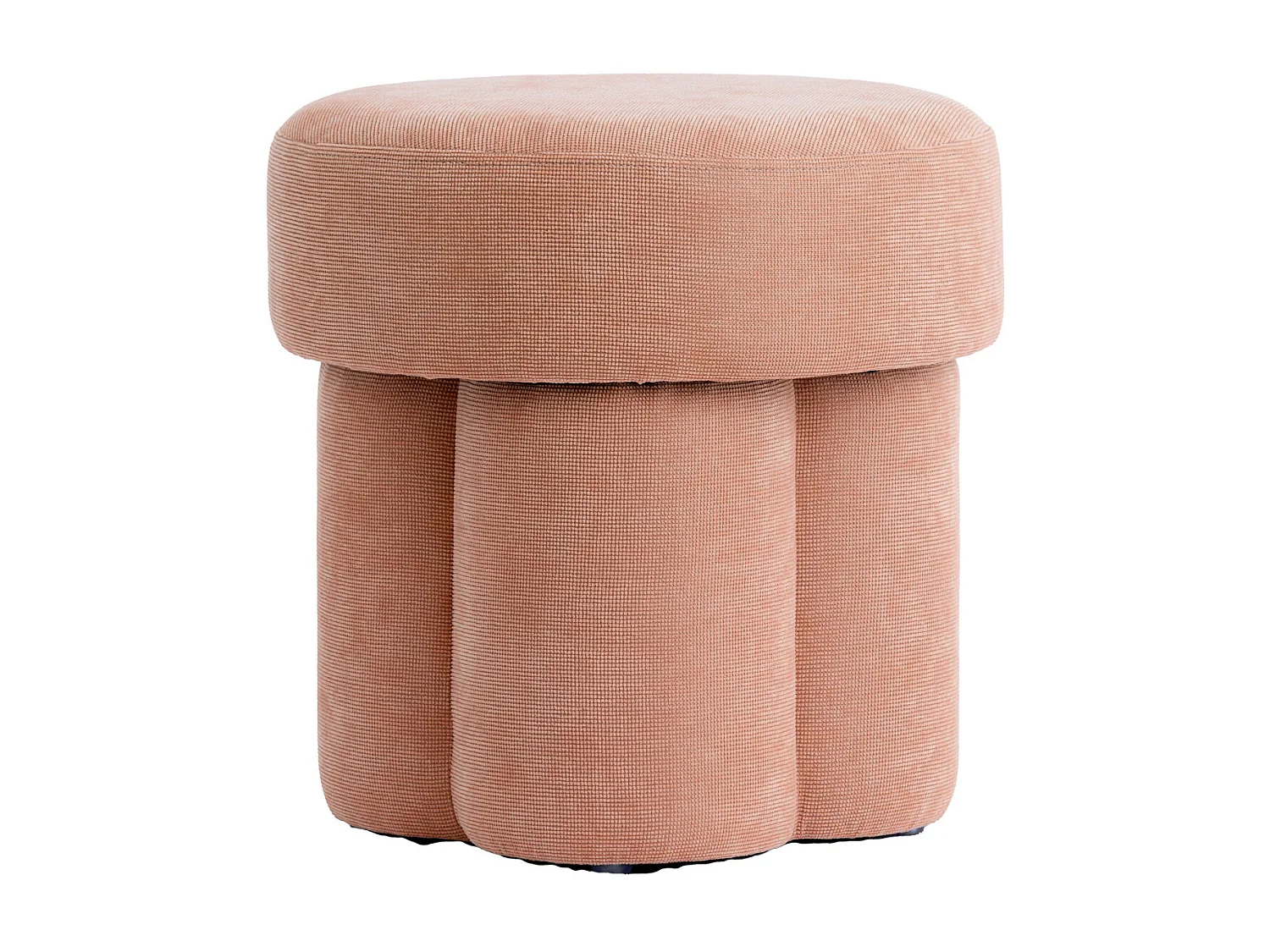 Pouf CURTEA - Ø42x43cm - Orange