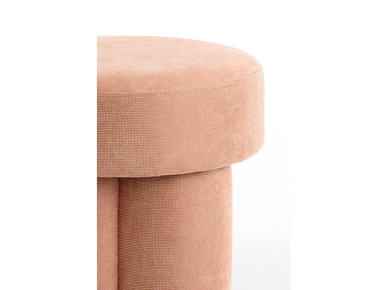 Pouf CURTEA - Ø42x43cm - Orange