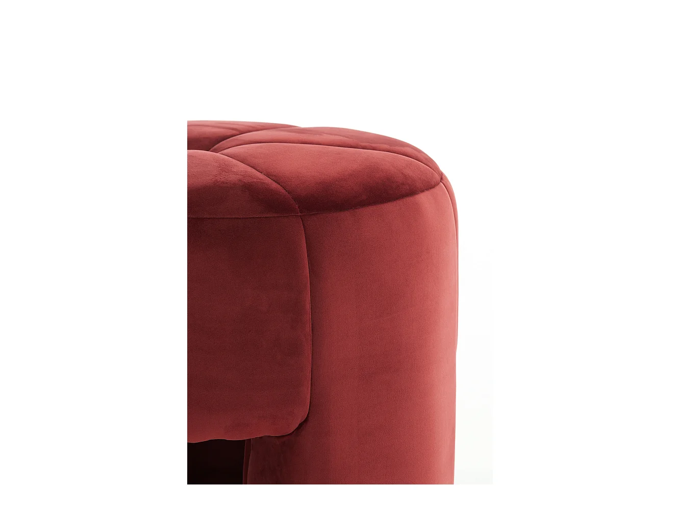 Poef BATOEMI - Ø51x45cm - Rood