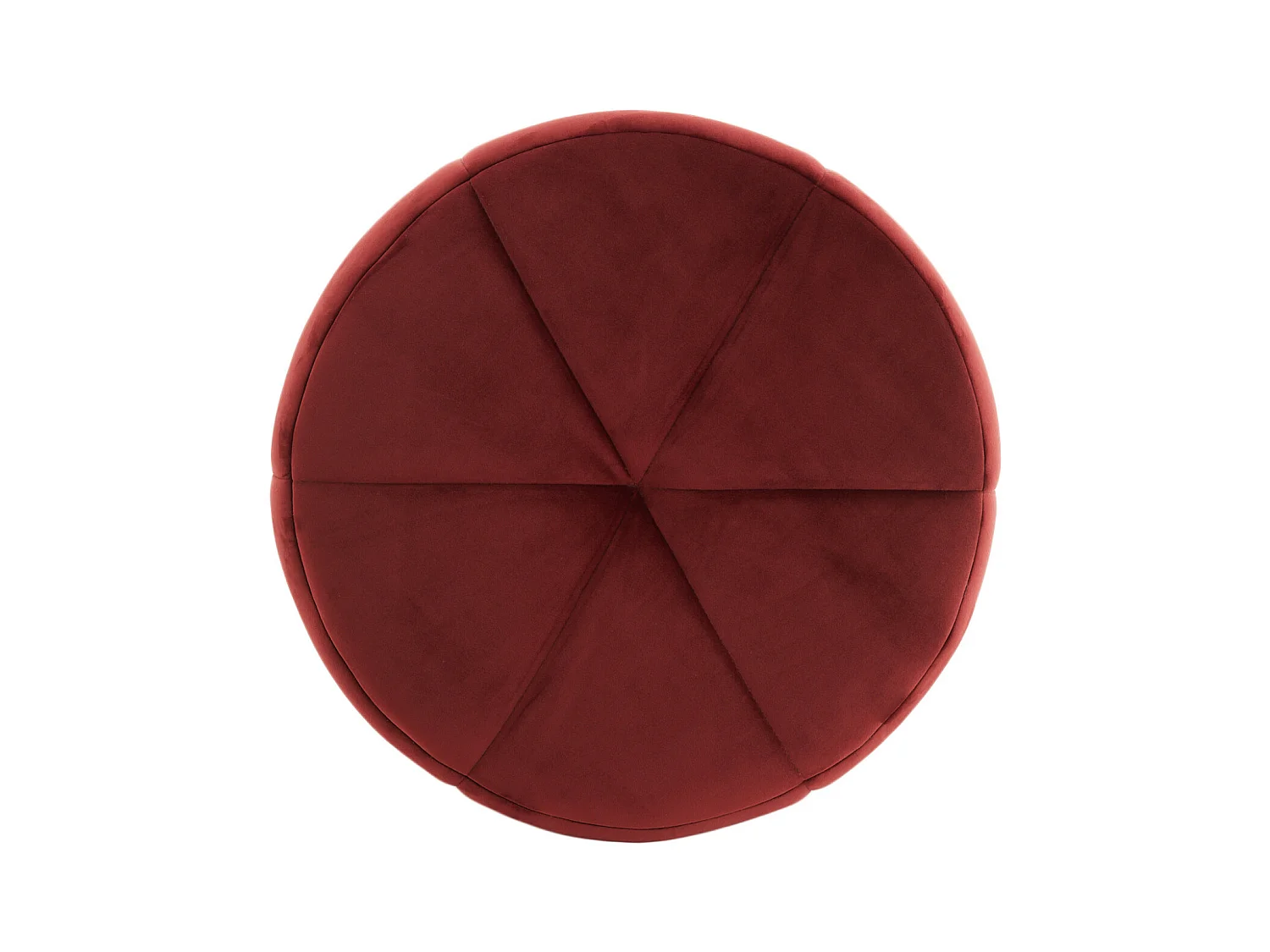 Poef BATOEMI - Ø51x45cm - Rood