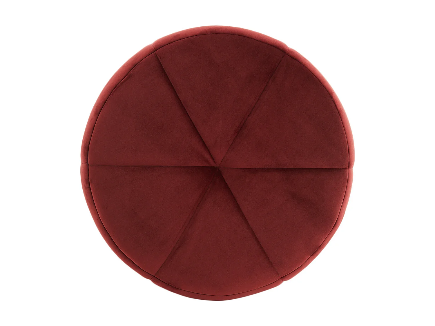 Pouf BATOEMI - Ø51x45cm - Rouge