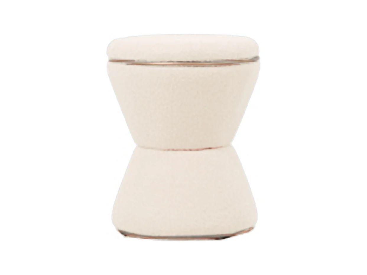 Pouf Gustar - Blanc - Sablier