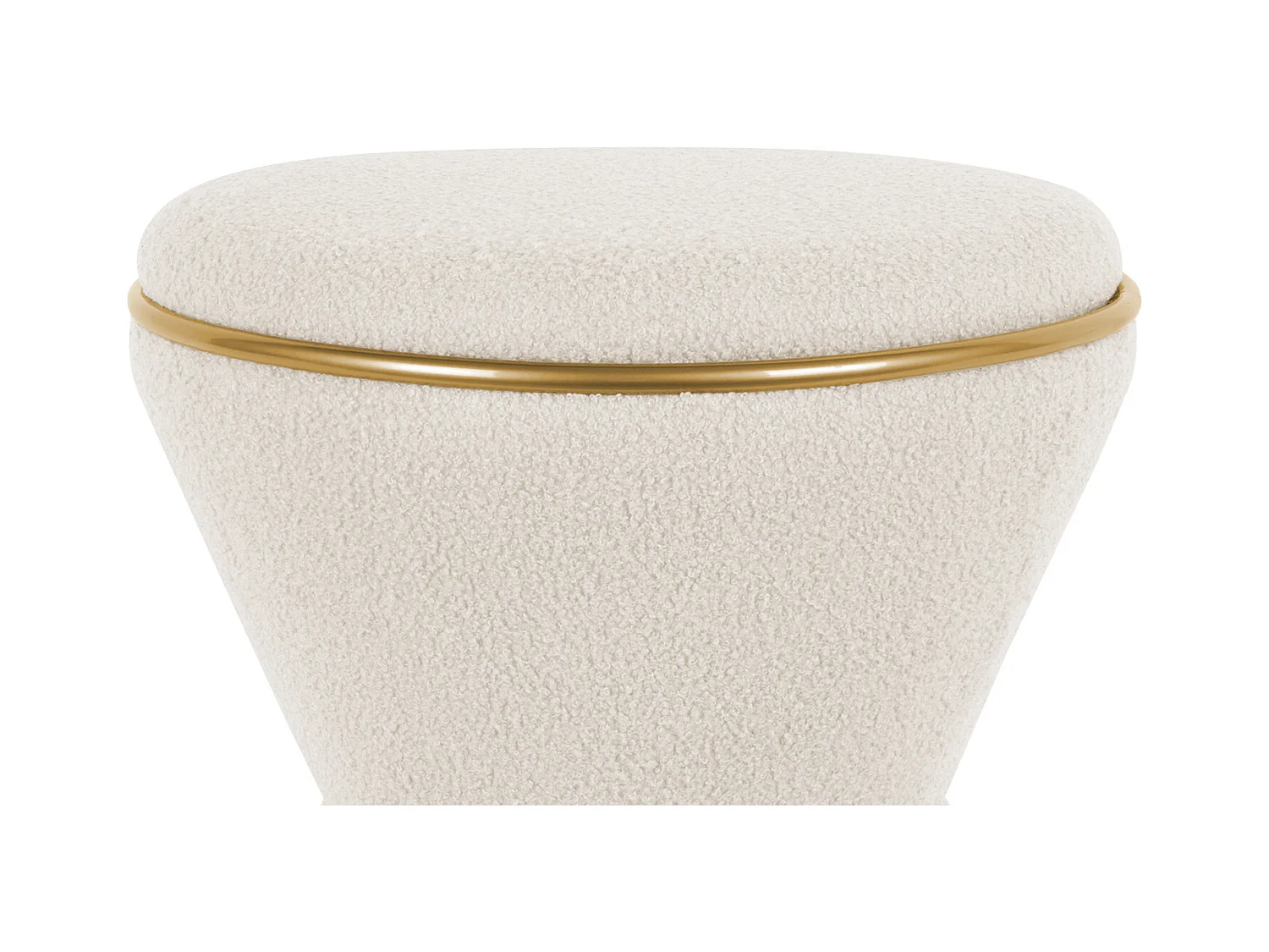 Pouf Gustar - Blanc - Sablier