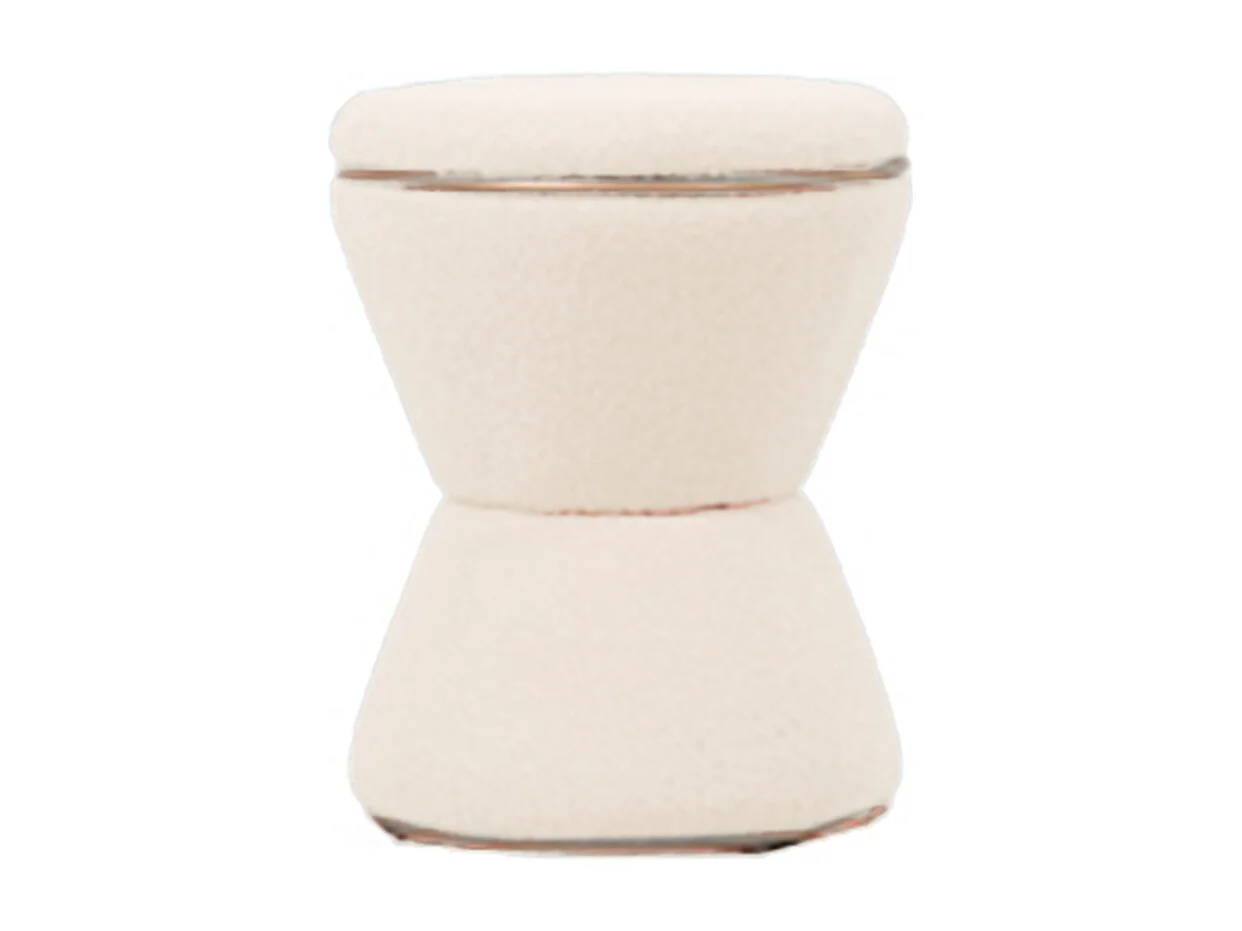 Pouf Gustar - Blanc - Sablier