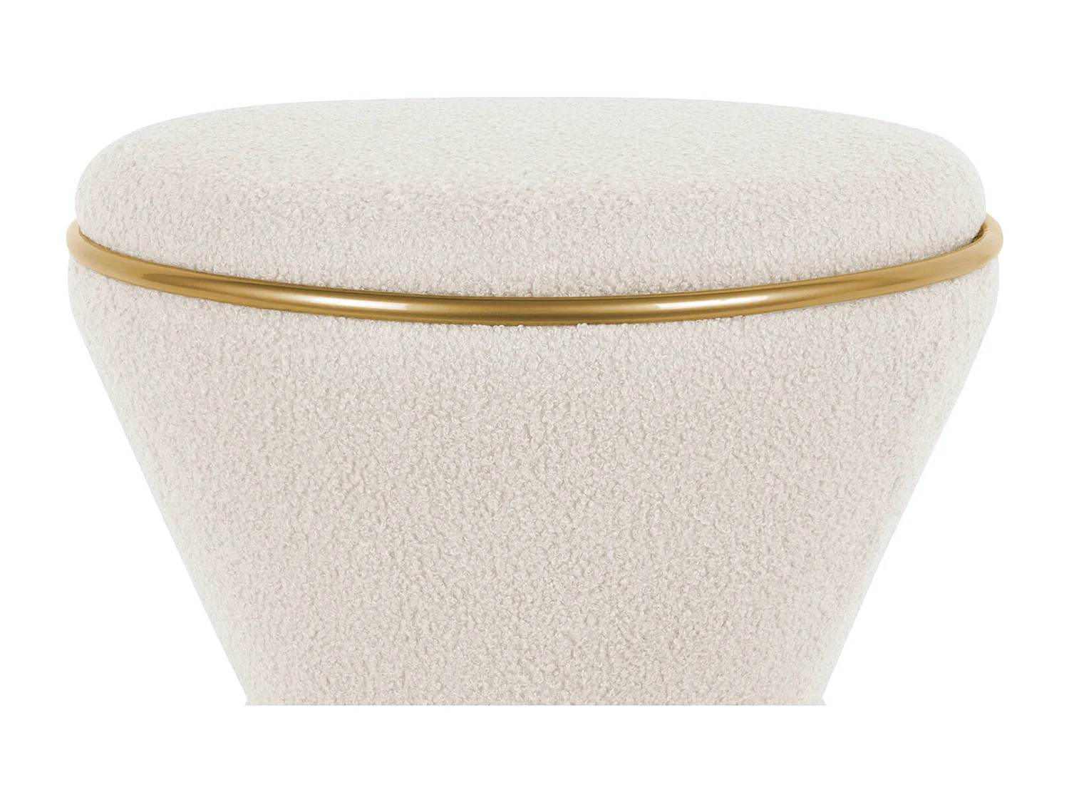 Pouf Gustar - Blanc - Sablier