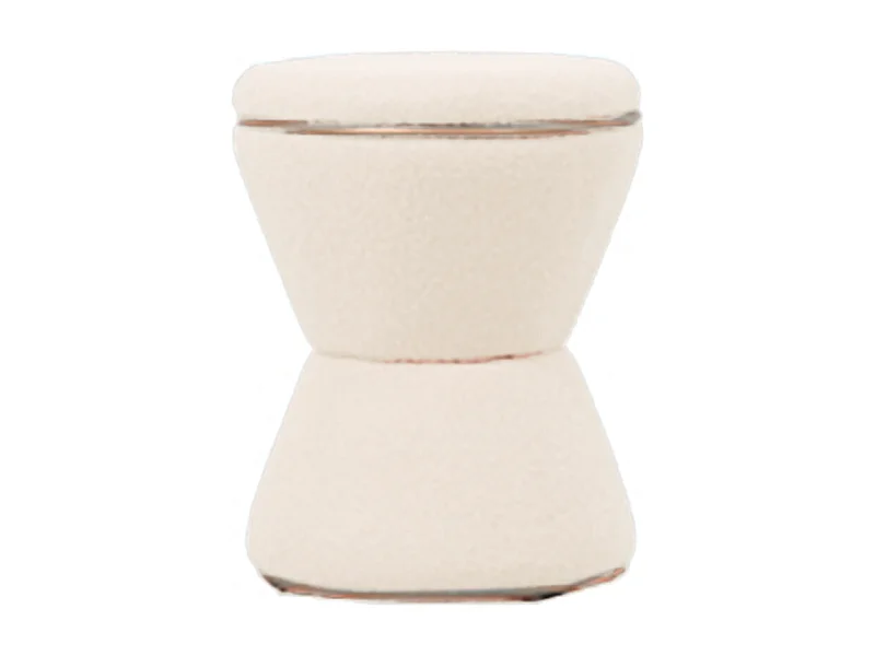 Pouf Gustar - Blanc - Sablier