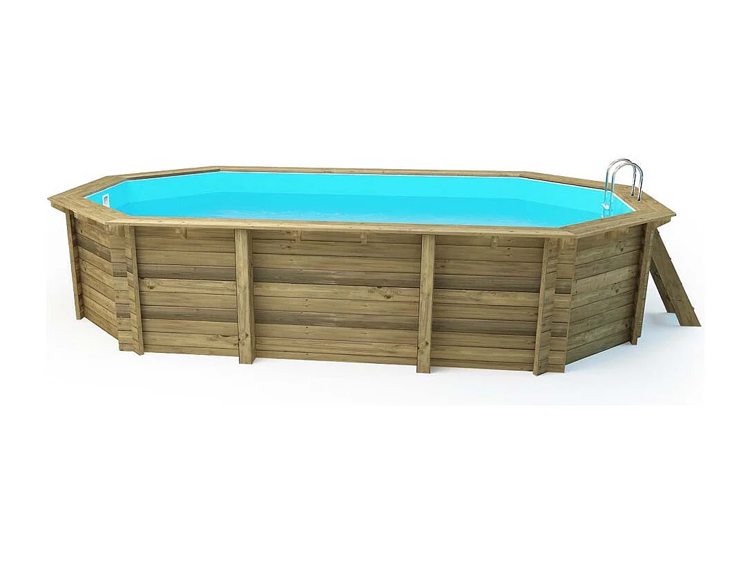 Piscine bois "Florida 145 " - 6.57 x 4.57 x 1.45 m