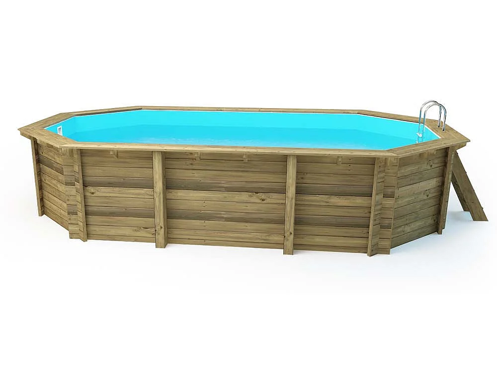 Piscine bois "Florida 145 " - 6.57 x 4.57 x 1.45 m
