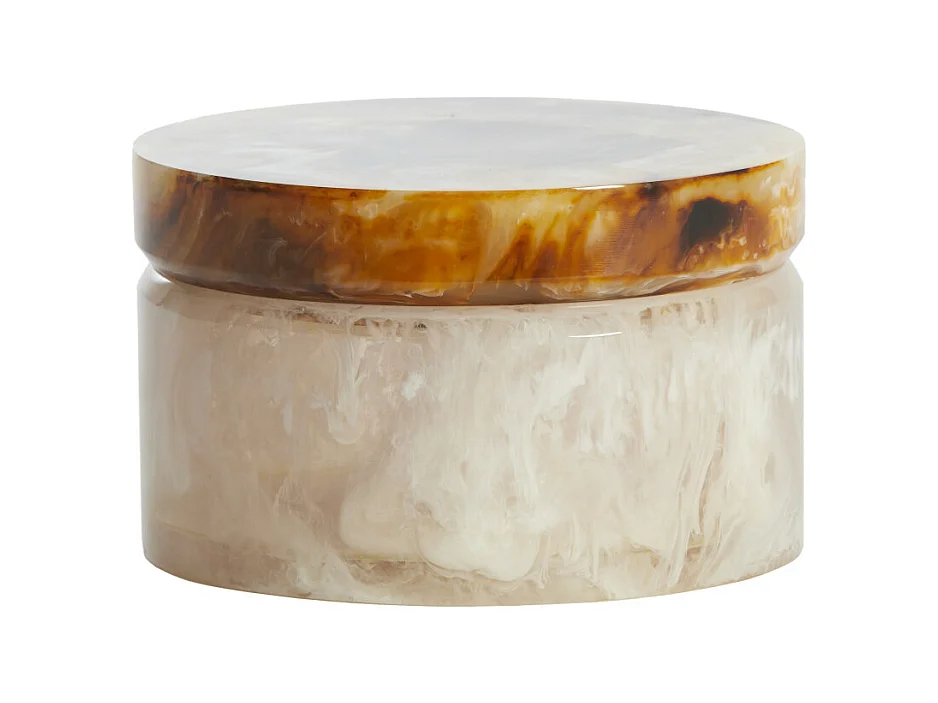 Déco KELIMUTU - Ø15x9,5cm - Blanc