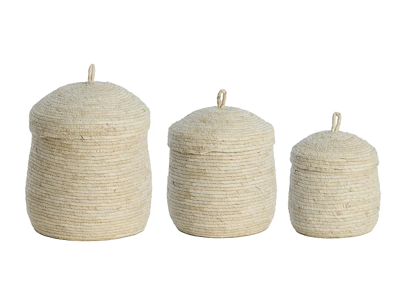 Panier KENMARE - Ø34x36cm - Marron - Lot de 3