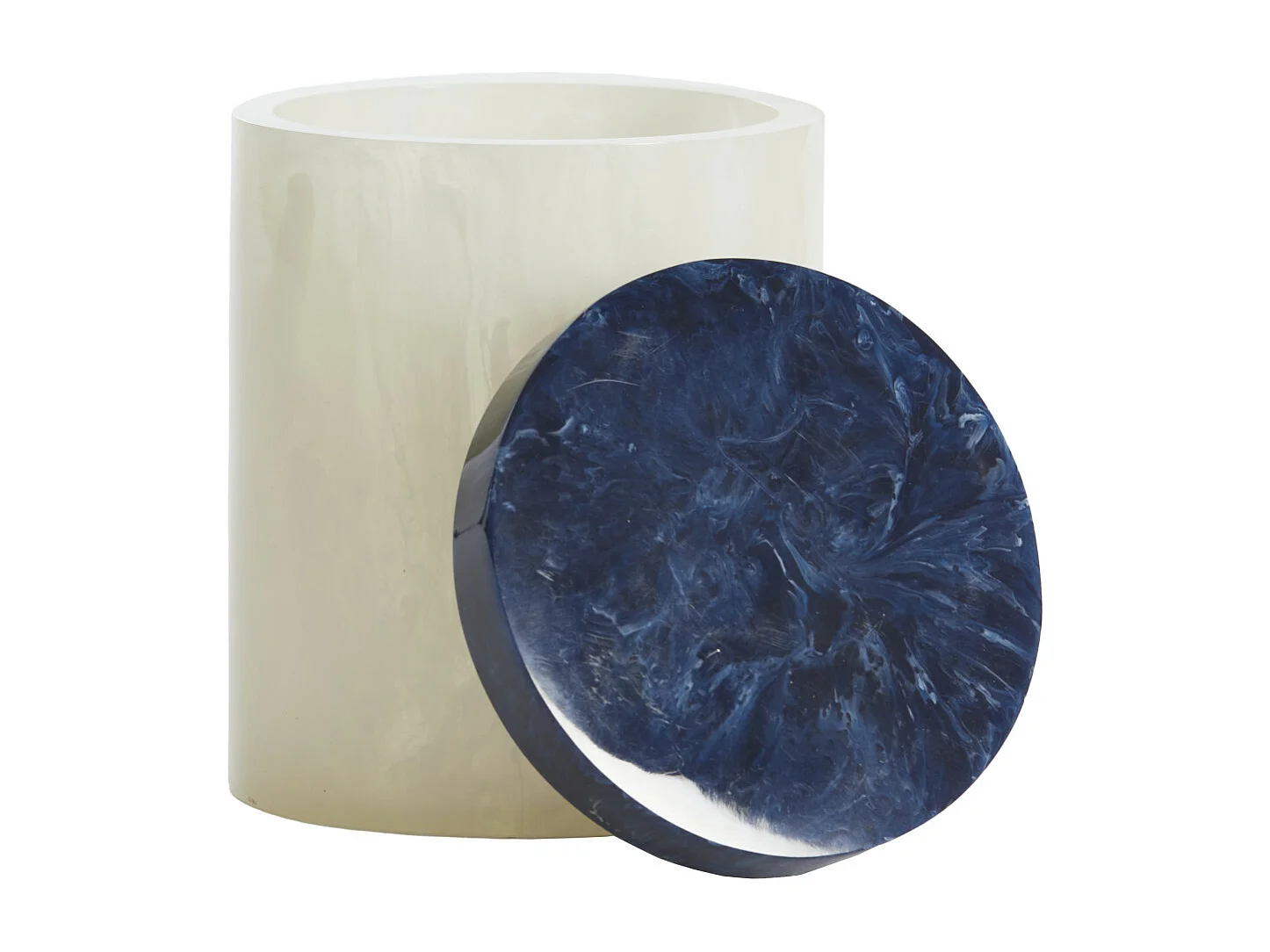 Déco KELIMUTU - Ø13x17cm - Blanc