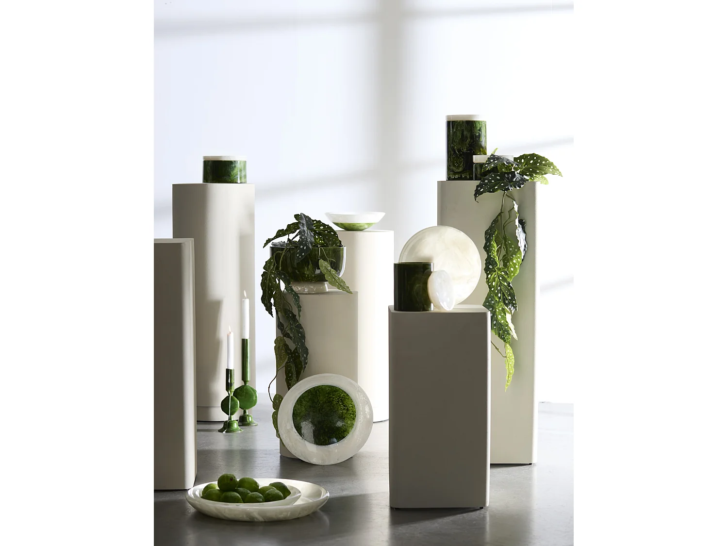 Déco KELIMUTU - Ø15x24cm - Vert