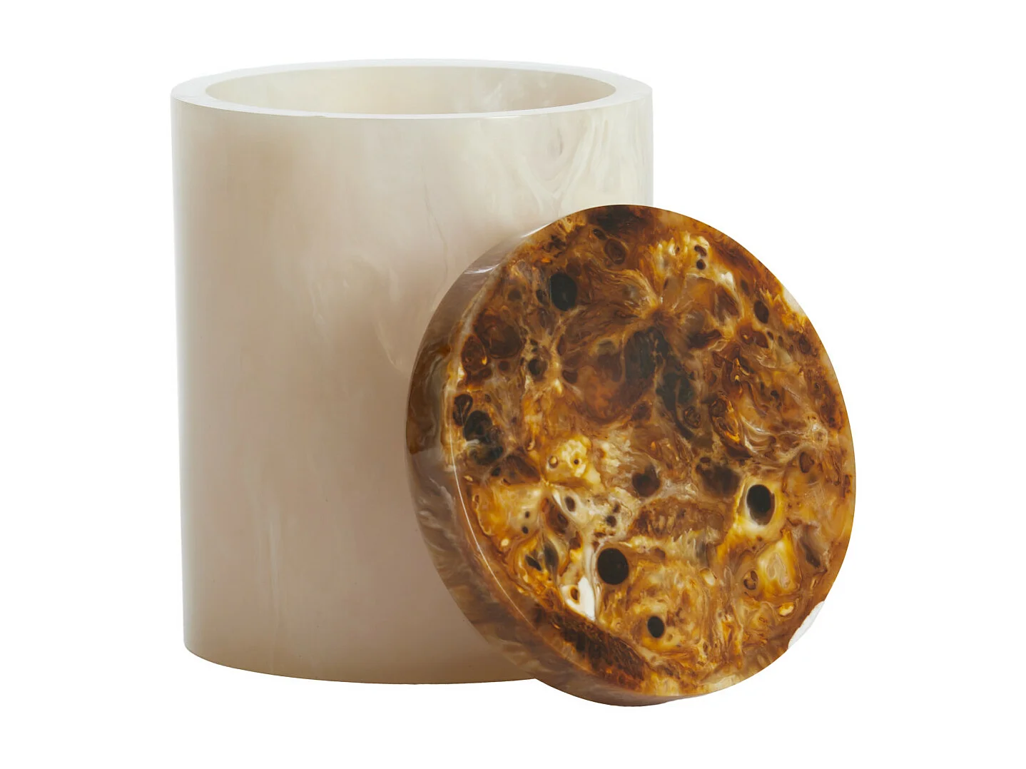 Déco KELIMUTU - Ø13x17cm - Blanc