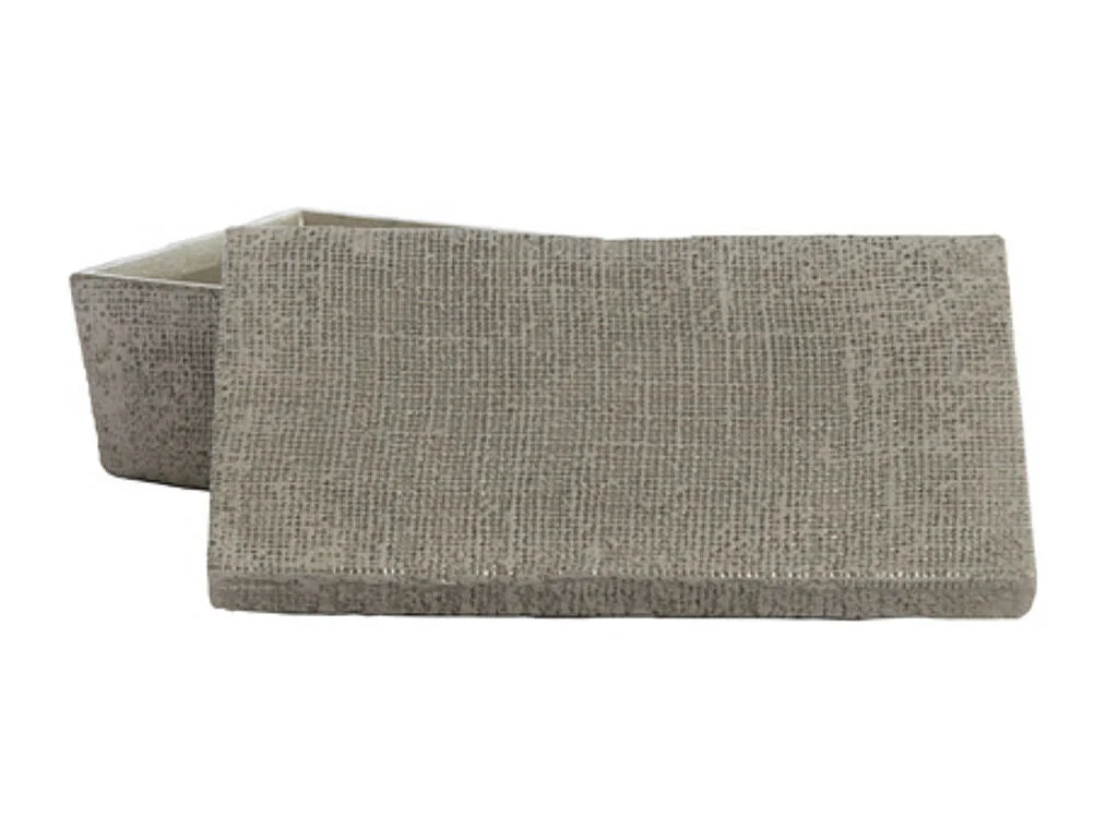 Déco LINA - 29x19x10cm - Argent