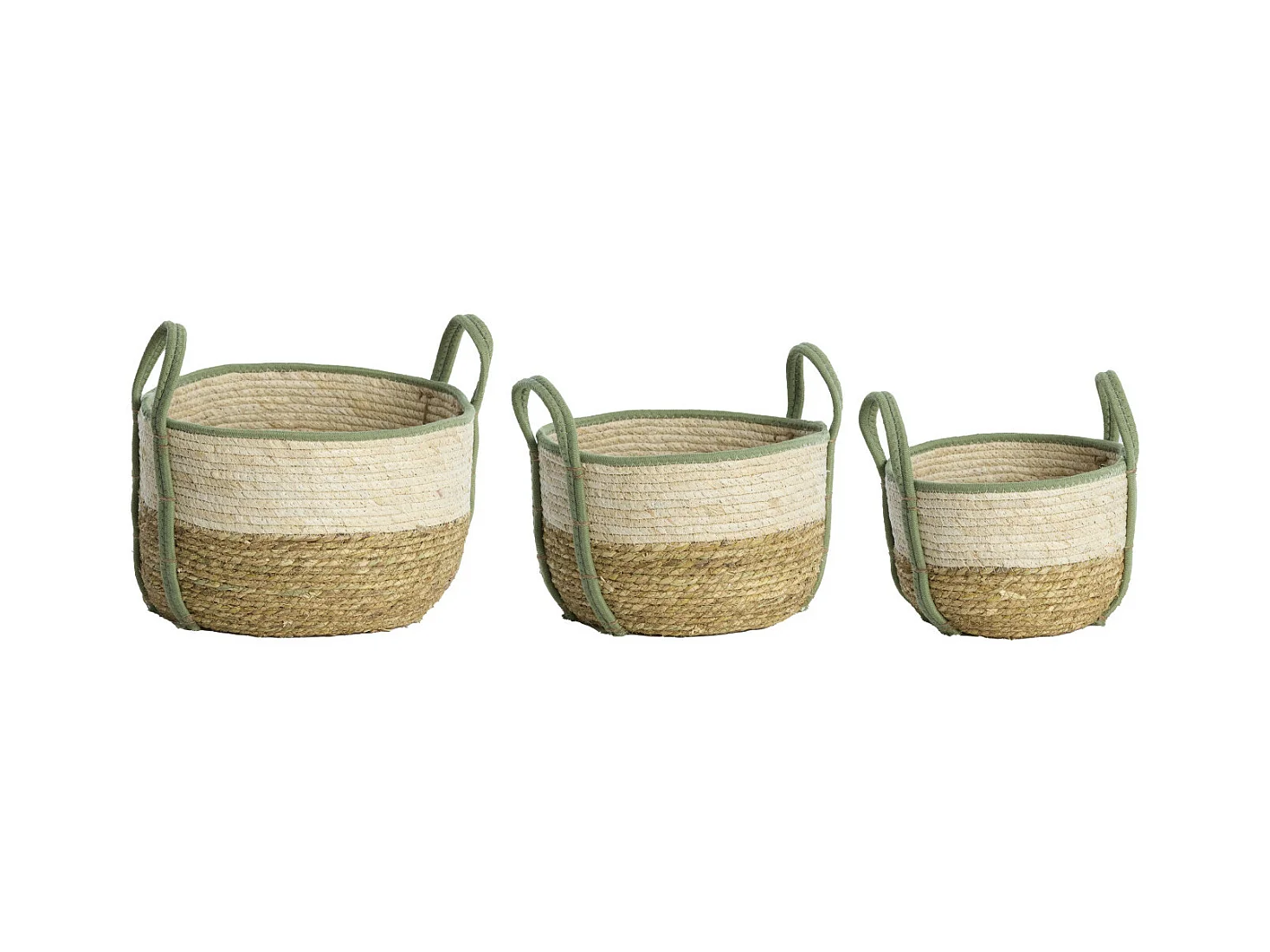 Panier KINSALE - Ø33x23cm - Marron - Lot de 3