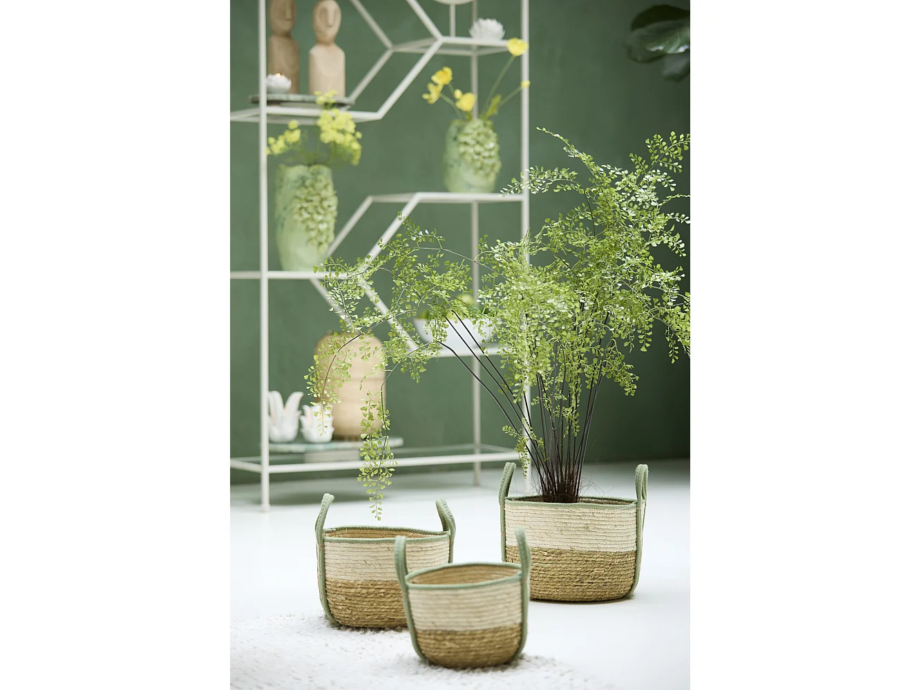 Panier KINSALE - Ø33x23cm - Marron - Lot de 3