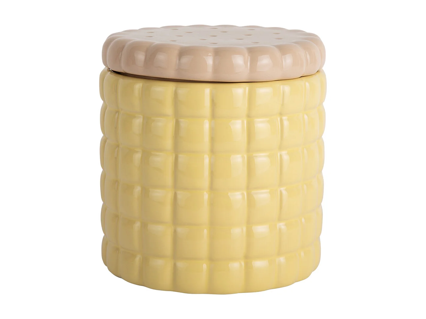 Storage Jar Biscuit Box - Zachtgeel