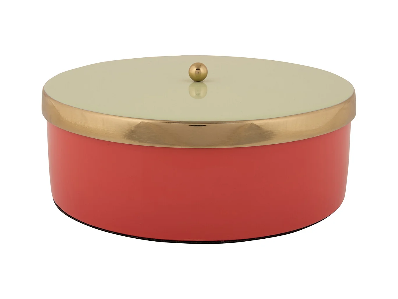 Boîte de rangement Double Funky Large - Rouge écarlate et vert tendre