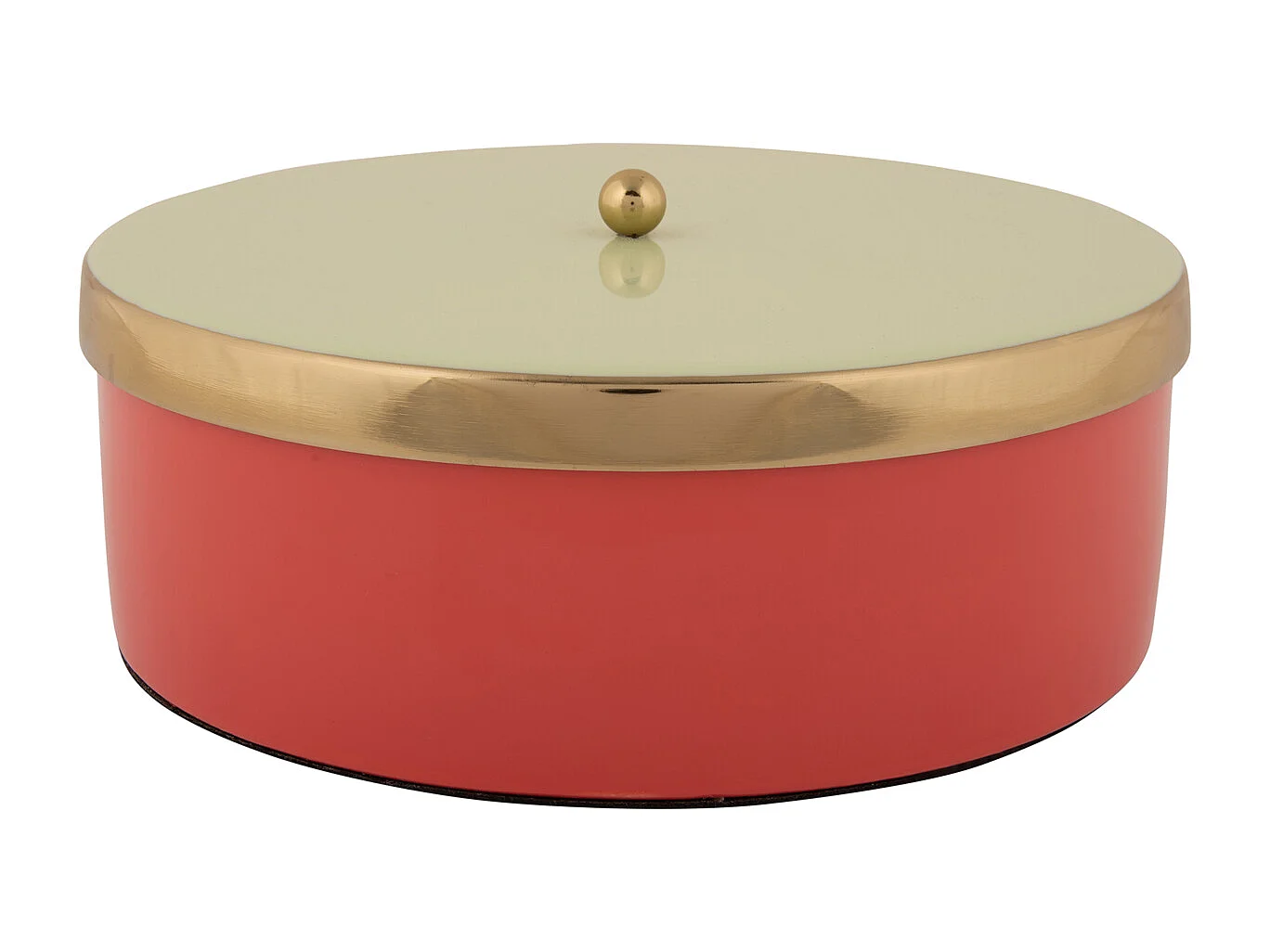 Caja de almacenamiento Double Funky Large - Rojo escarlata y verde suave