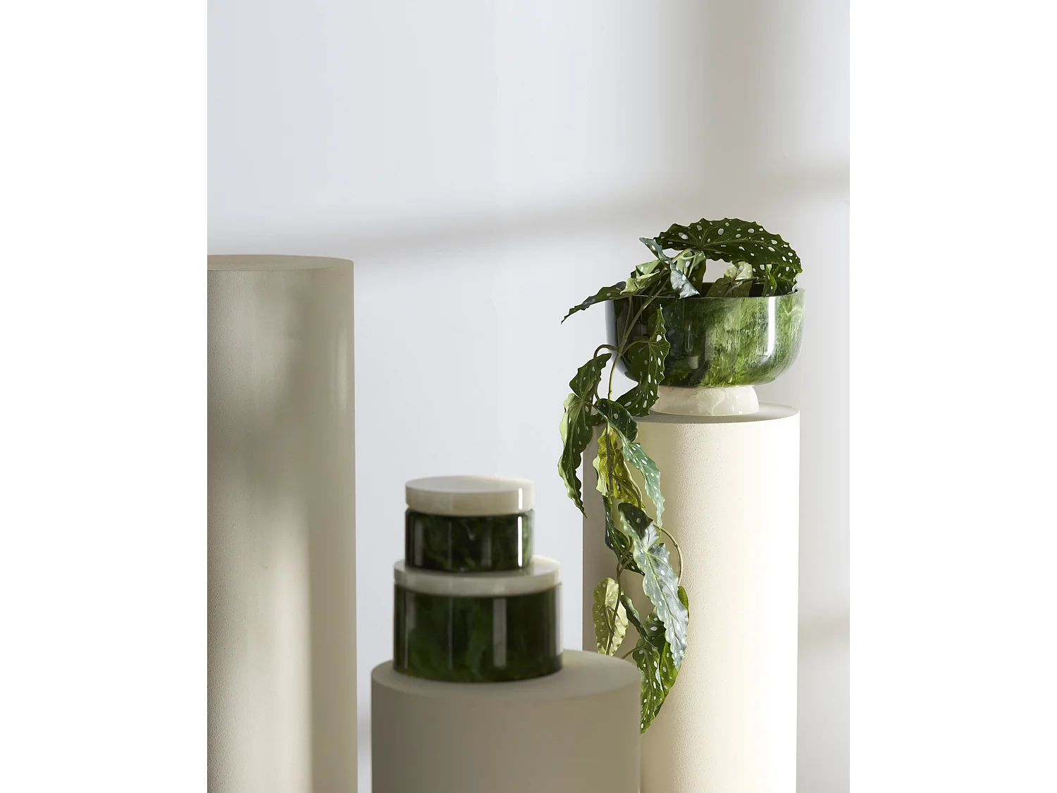 Déco KELIMUTU - Ø19x11,5cm - Vert