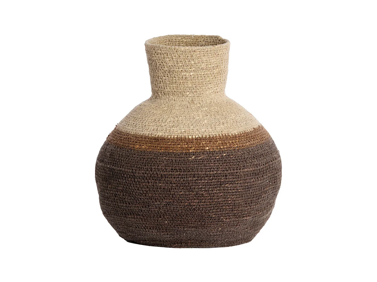 Panier BISIRA - Ø23,5x27cm - Marron