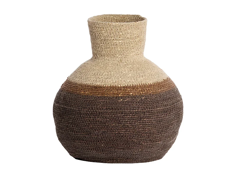 Mand BISIRA - Ø23.5x27cm - Bruin