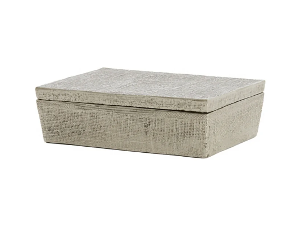 Déco LINA - 37x27x11cm - Argent