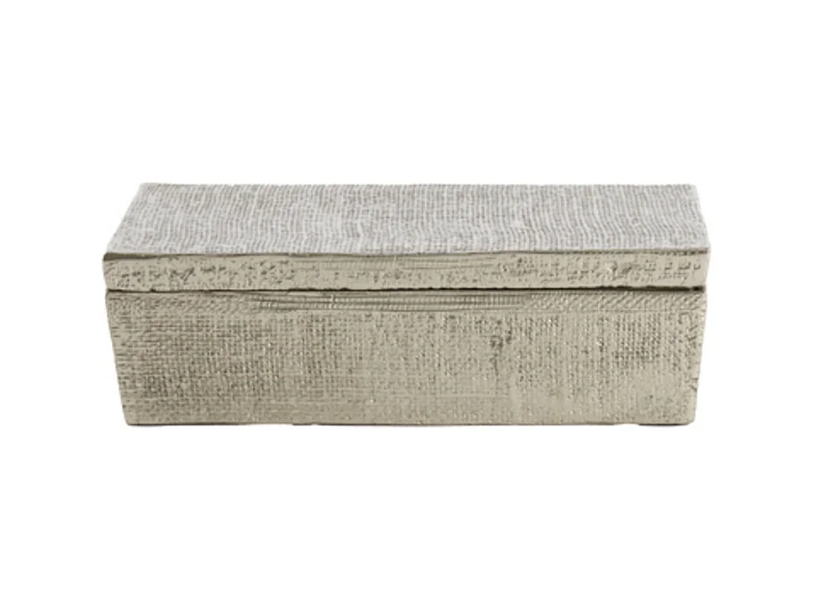 Déco LINA - 37x27x11cm - Argent