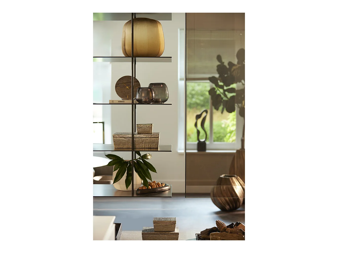 Déco LINA - 37x27x11cm - Argent