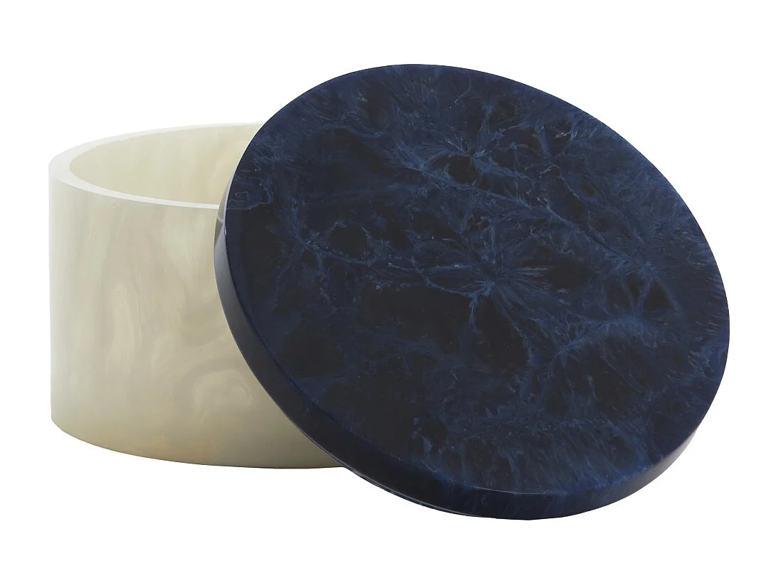 Déco KELIMUTU - Ø19x11,5cm - Blanc