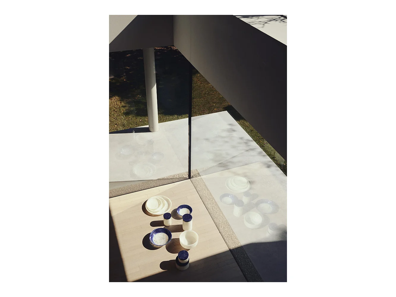 Déco KELIMUTU - Ø15x24cm - Blanc