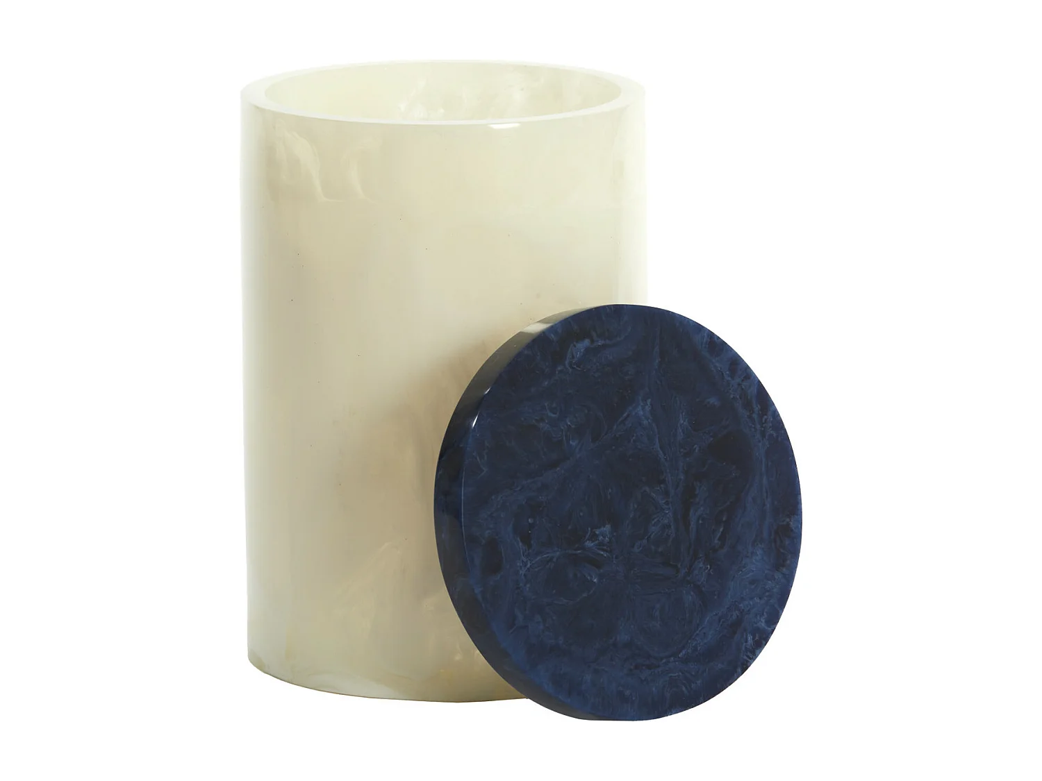 Déco KELIMUTU - Ø15x24cm - Blanc