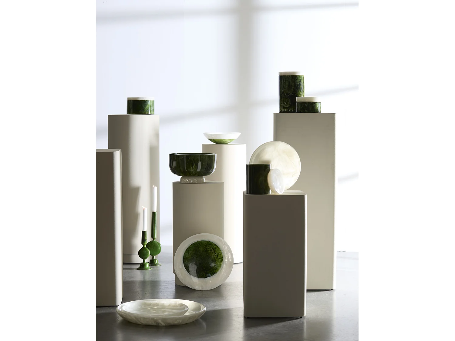 Déco KELIMUTU - Ø13x17cm - Vert