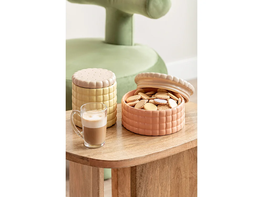 Storage Jar Biscuit Box Large - Peach orange